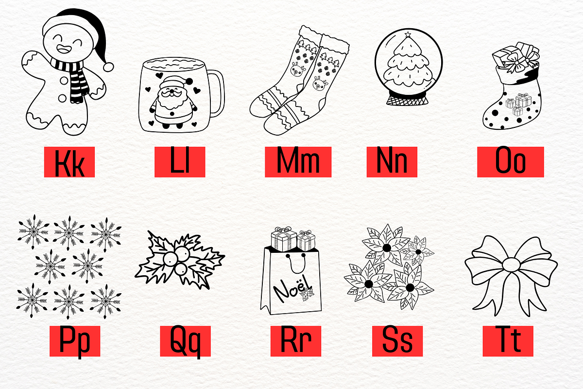 Pretty chrismas, a Symbol Font by Petal Pixels (Photo 3 of 7)