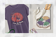 Hand Drawn Mardi Gras Images, a Seasonal Illustration by H&C Drawings & Designs (Thumbnail 9 of 15)