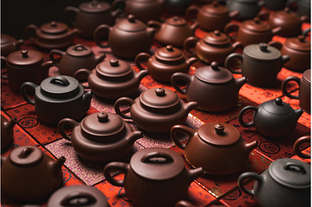 Artisan Teapots Designed for a, an Arts & Entertainment Photo by Media Whale Stock