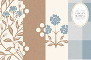 Farmhouse Blue Beige Floral Patterns, a Pattern Graphic by Eclectic Anthology (Thumbnail 12 of 12)