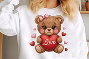 Faux Yarn Crochet Mother's day Teddy, an Illustration by Designking (Thumbnail 4 of 6)