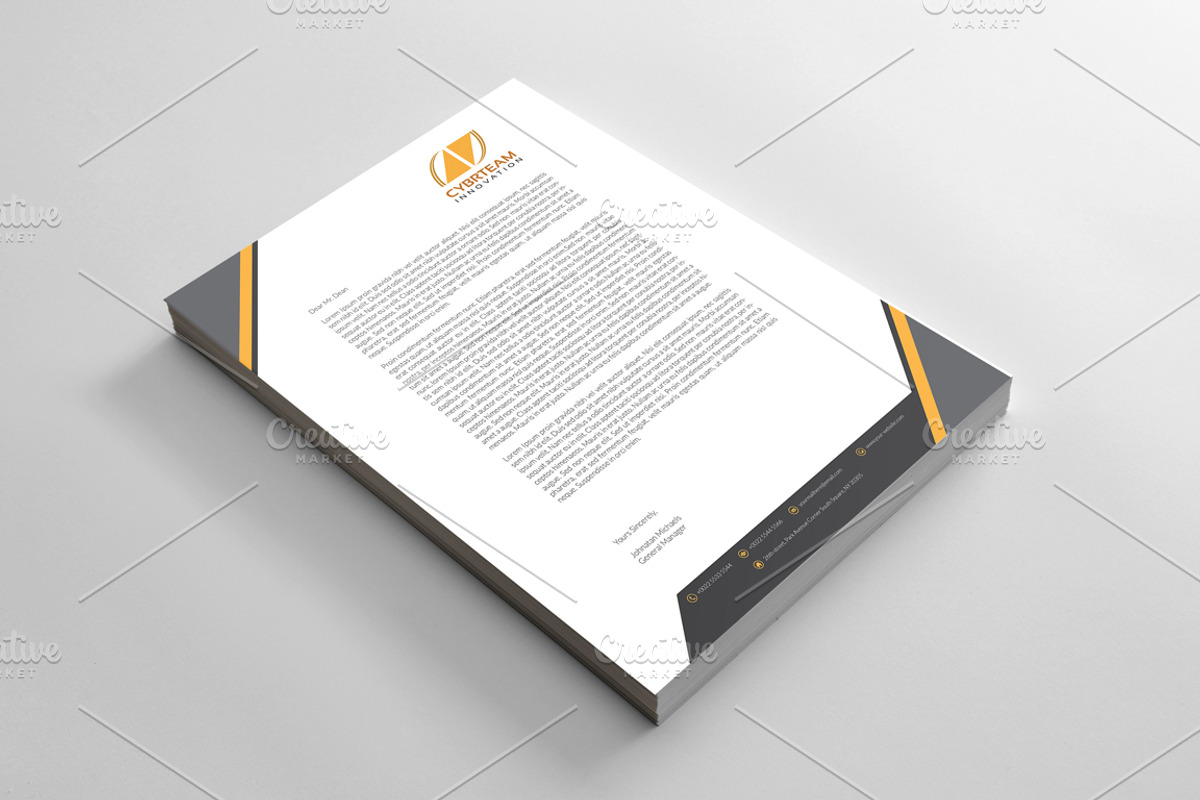 Corporate Letterhead, a Stationery Template by BettyDesign (Photo 5 of 7)