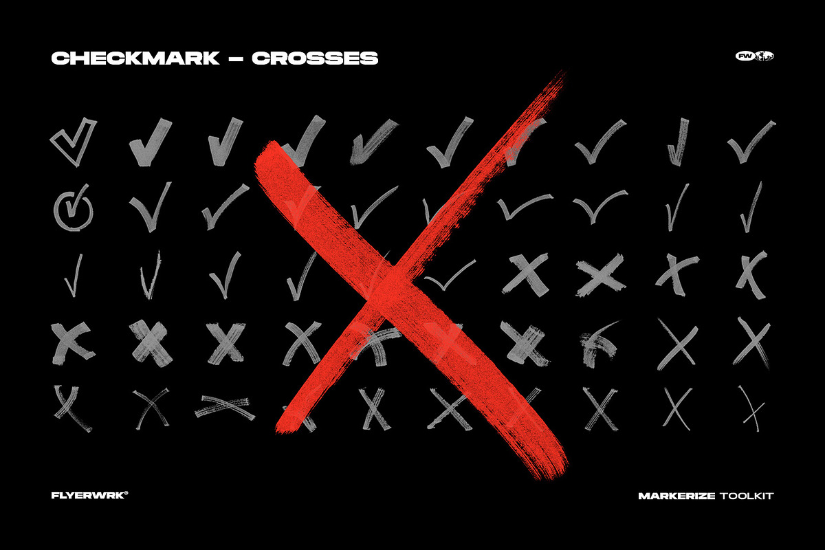 Markerize - 800+ graphics toolkit, an Object Graphic by FLYERWRK (Photo 21 of 22)