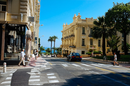 Monaco streets stock photograph