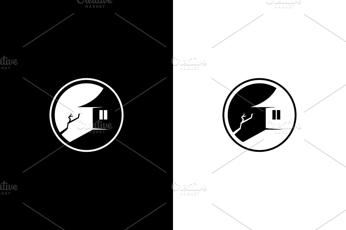 House silhouette logo design, an Object Graphic by nicemorning (Photo 3 of 3)