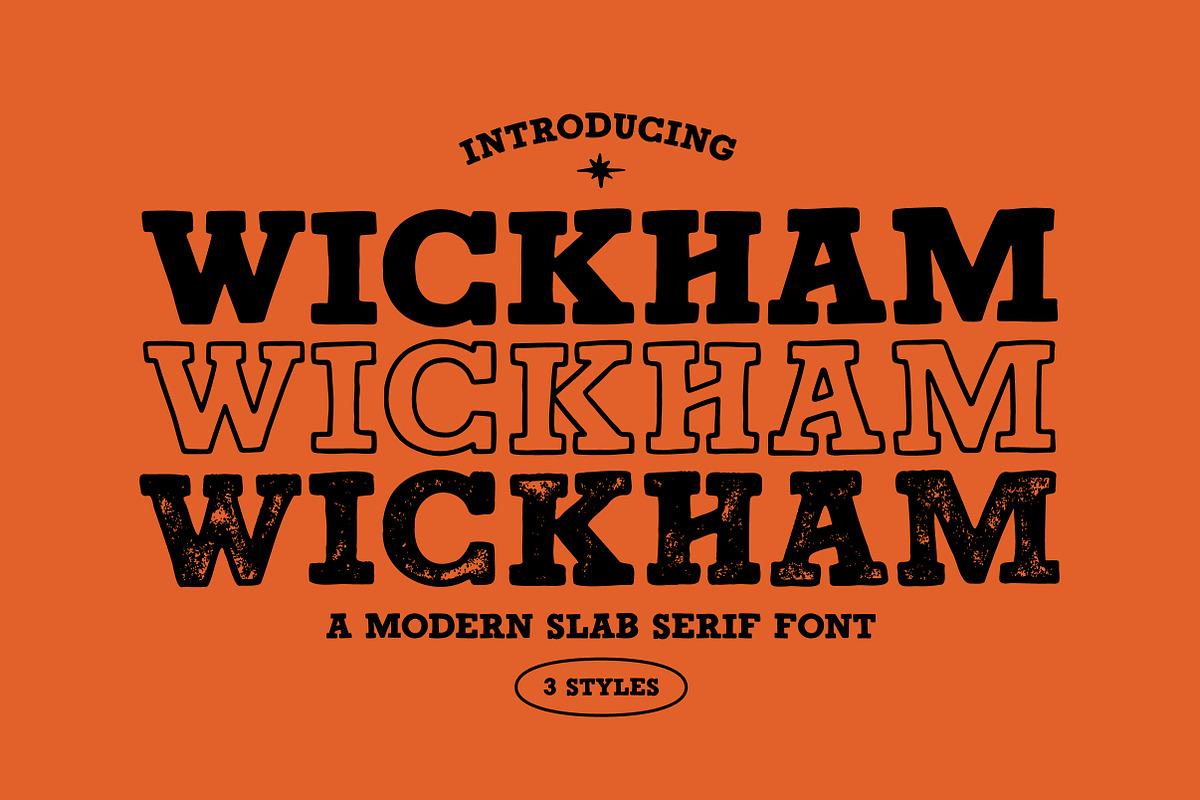 WICKHAM - Handmade Slab Serif Font, a Slab Serif Font by cd-design.co (Photo 1 of 11)
