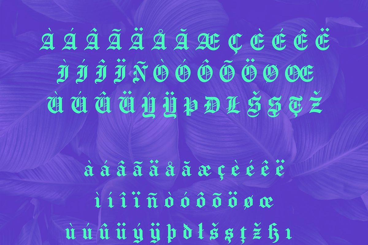 Metur Blackletter Font, a Blackletter Font by Creative Foundry (Photo 8 of 8)