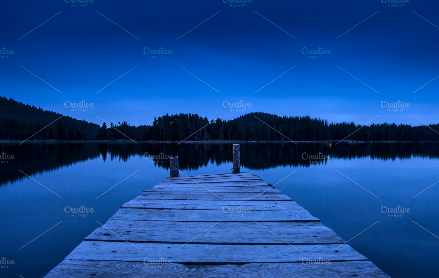 Pier on a lake, a Nature Photo by DegImages
