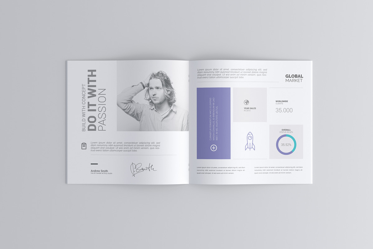 Square Brochure / Catalog Mock-Up, a Mockup by Toasin Studio (Photo 6 of 6)