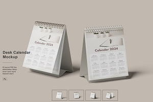 Desk Calendar Mockup, a Product Mockup by NyakBiett