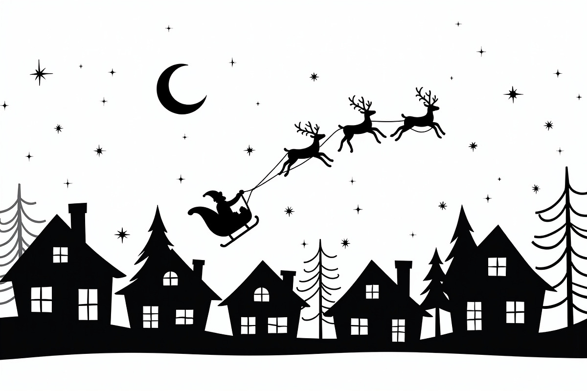 Santa Sleigh Vector Bundle, an Illustration by Amazin_art (Photo 7 of 21)