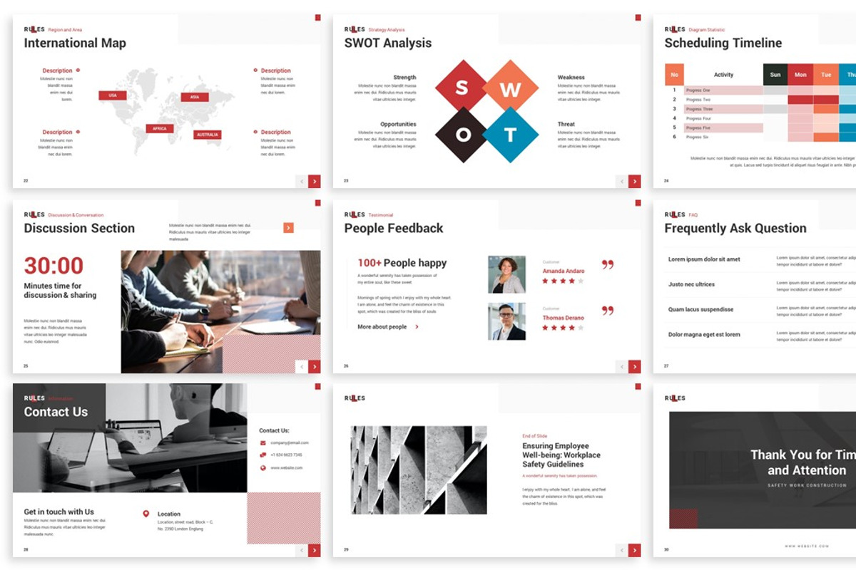 Rules - Safety Work Google Slides, a Presentation Template by SlideFactory (Photo 4 of 4)
