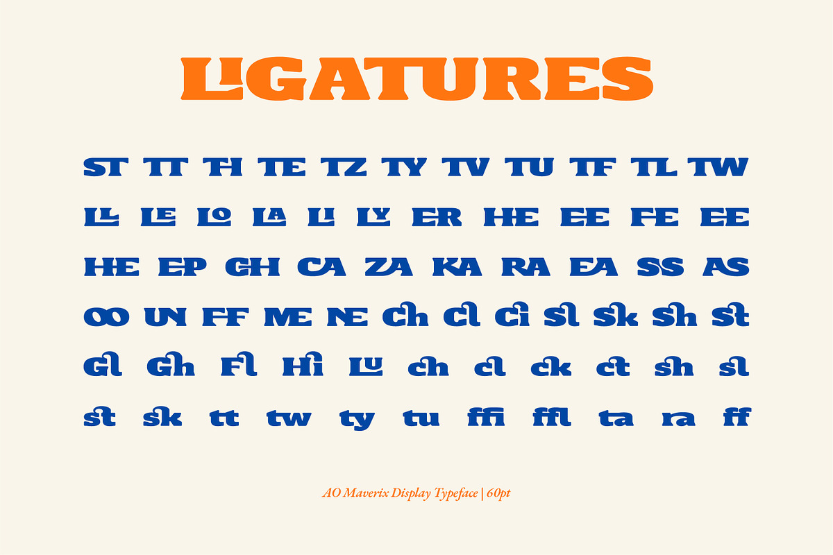 AO Maverix - Display Typeface, a Font by OwunStudio (Photo 6 of 15)