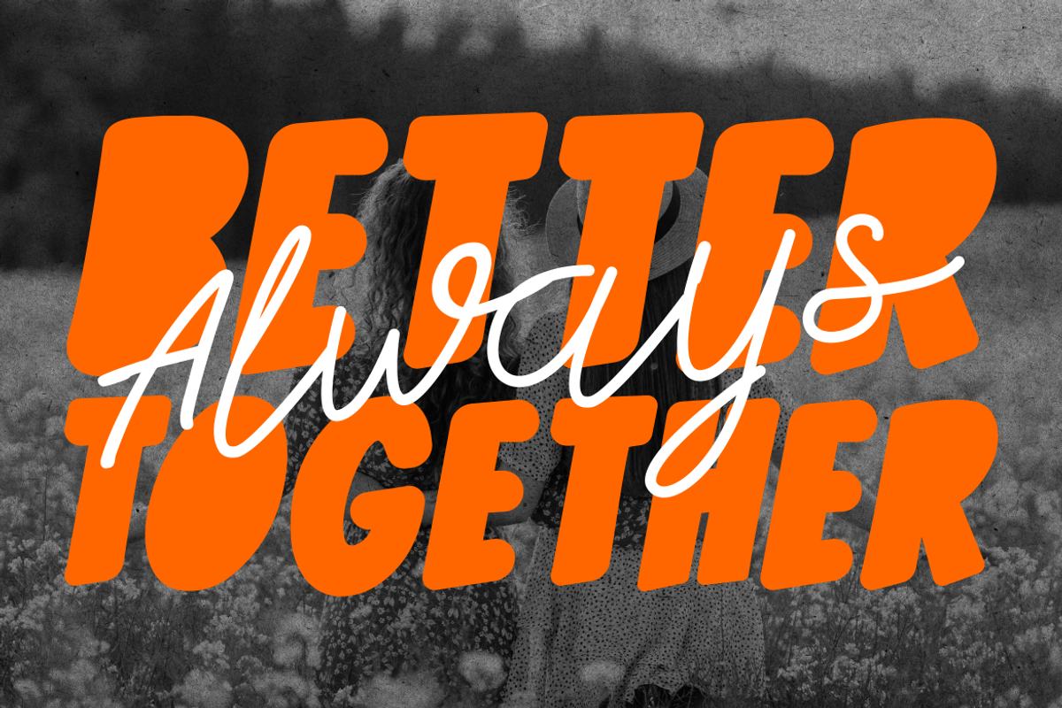 Happy Comby Duo Font, a Font by PutraCetol Studio (Photo 3 of 6)