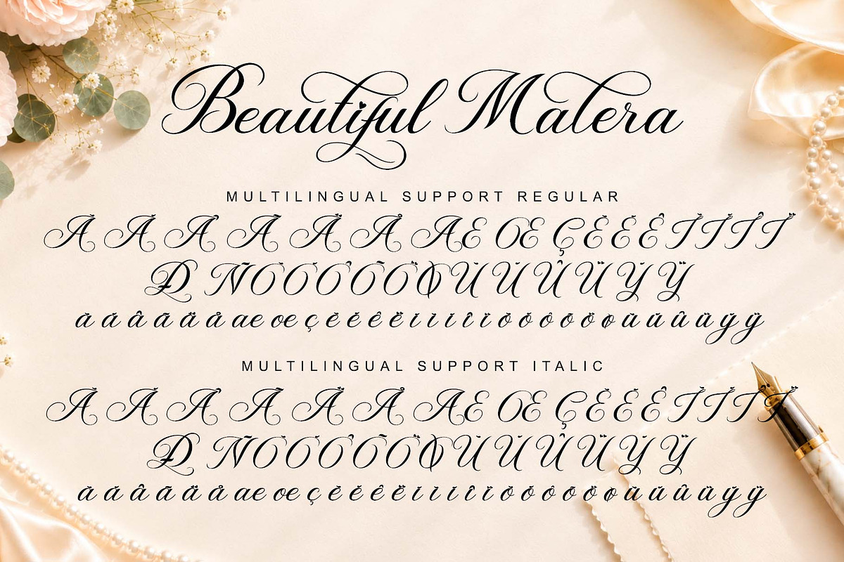 Beautiful Malera, a Handwritten Font by Yoga Letter (Photo 10 of 10)