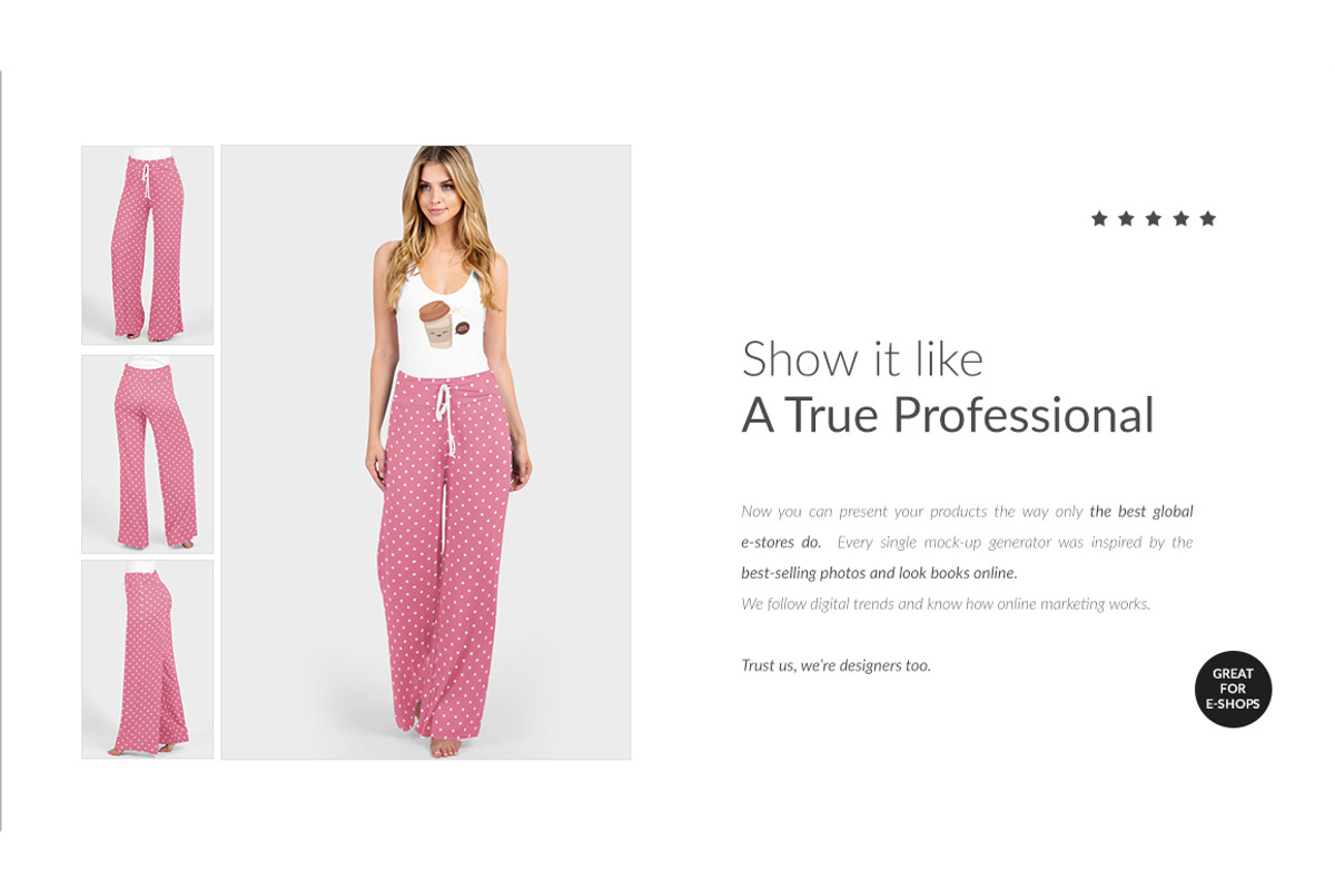 Lounge Pants Mock-ups Set, a Household Mockup by Mocca Mockups Store (Photo 8 of 14)
