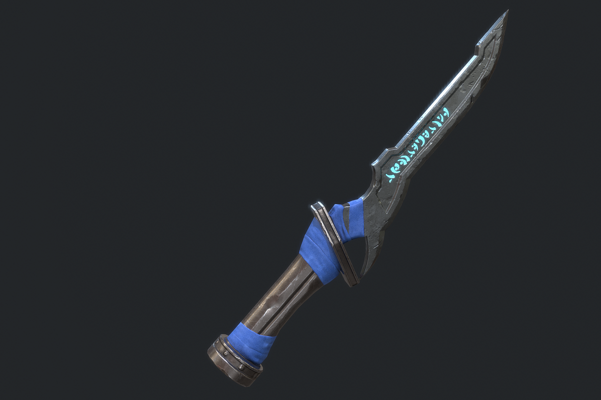 5 Fantasy Stylish Dagger -PBR-, an Object 3D Model by TFE Game Art (Photo 6 of 16)