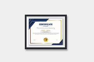 Abstract Certificate Template Design