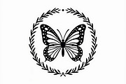 Nature Butterfly Vector Art, an Illustration by balal (Thumbnail 6 of 9)