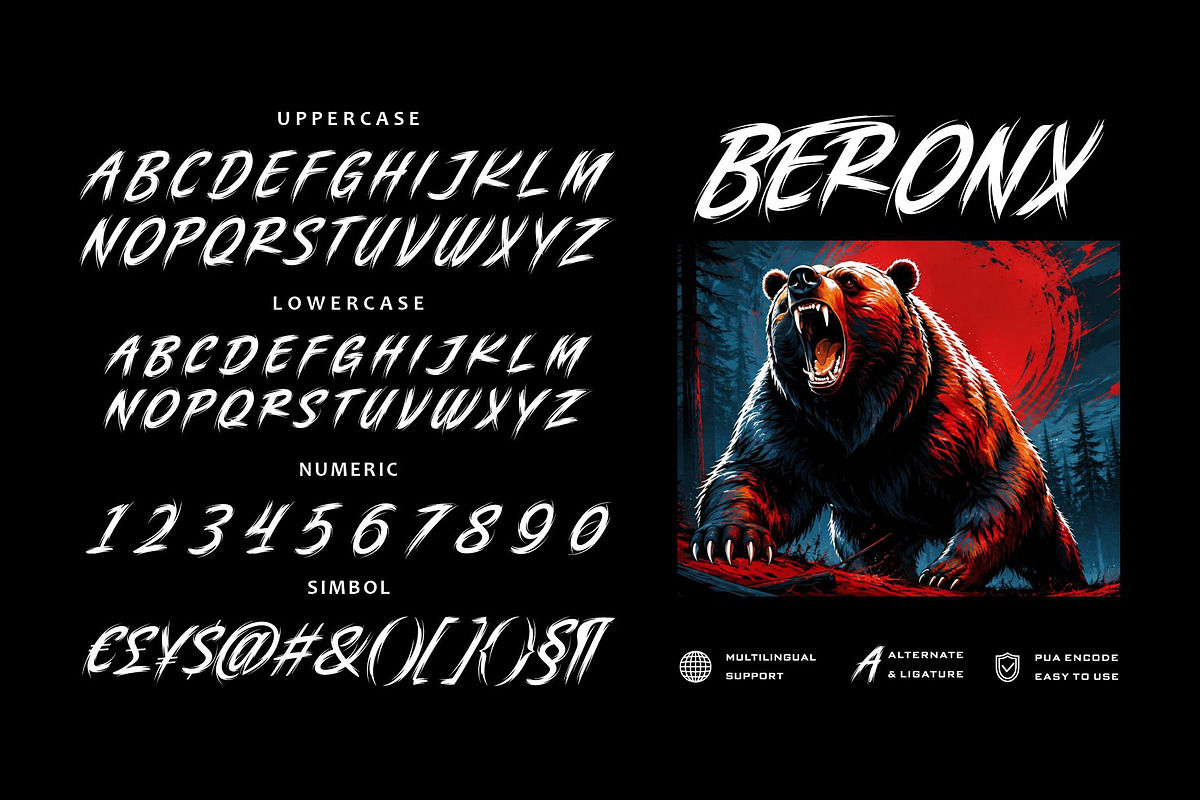Brutally Ursa Typeface, a Script Font by alit design (Photo 2 of 20)