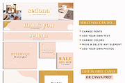 Pink Boho Etsy Shop Branding Kit, a Branding & Logo Template by Macarons and Mimosas (Thumbnail 7 of 9)