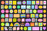 GROOVY STICKERS VECTOR SET, an Object Graphic by craftlove (Thumbnail 3 of 6)