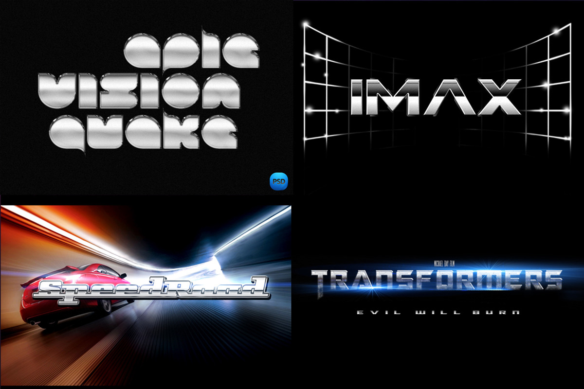 Metal & Glossy Text Effects, a Layer Style Add-On by GothLab (Photo 2 of 3)