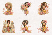 Whimsical Mother's Day Clipart, an Illustration by CreationArt (Thumbnail 7 of 7)