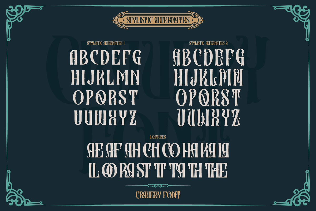 Cravery, a Script Font by Vintage Division (Photo 10 of 10)
