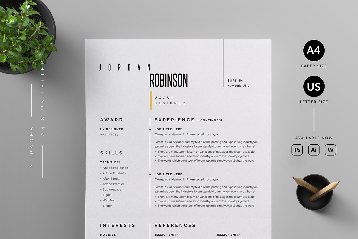Resume/CV, a Resume Template by Reuix Studio (Photo 2 of 5)