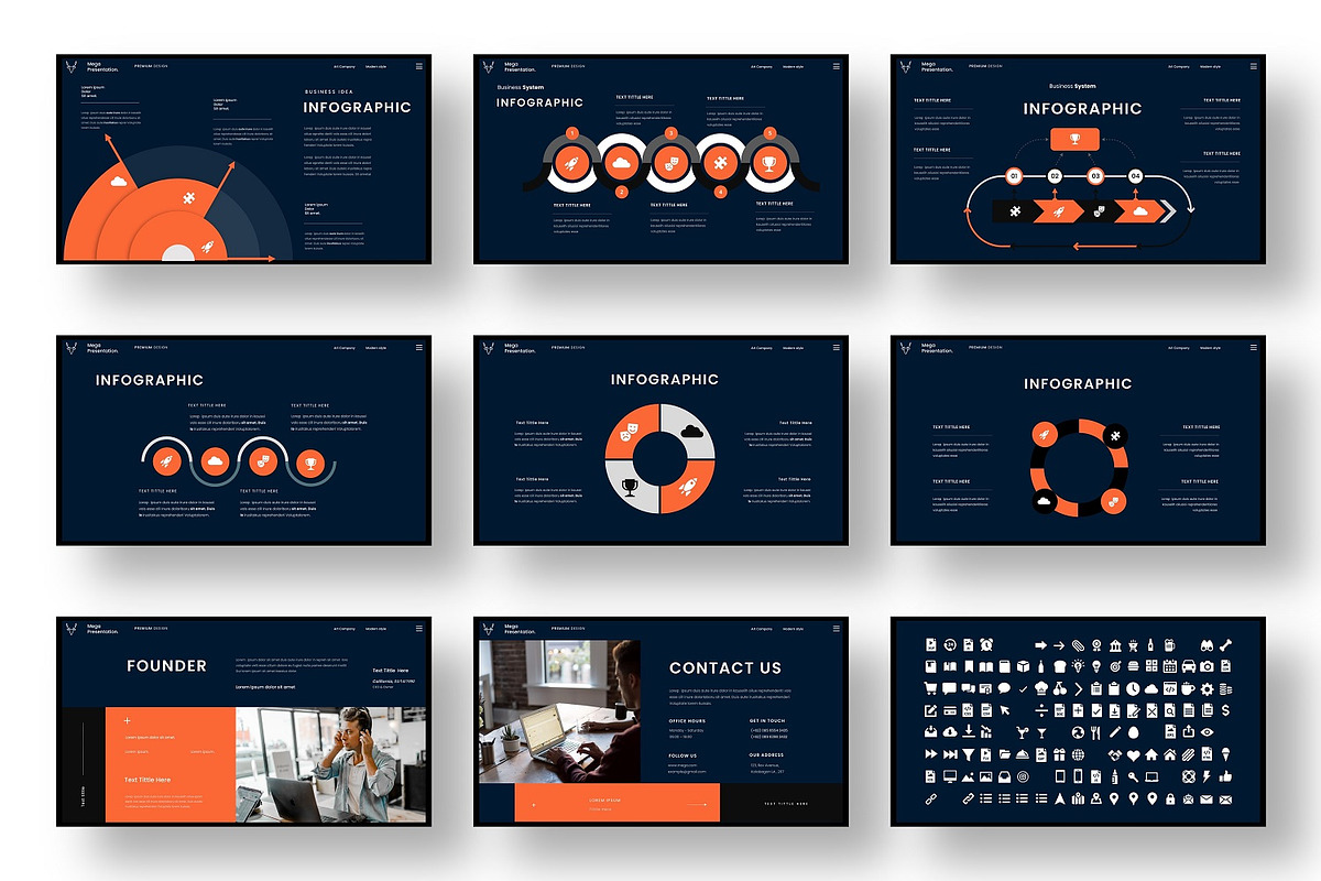 Mega – Business PowerPoint Template, a Presentation Template by Dens ...