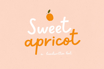 Sweet apricot | Handwritten Font, a Script Font by AngelinaKovel