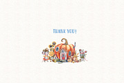 PUMPKINS AND MICE, a Seasonal Illustration by Watercolor by Tonia Tkach (Thumbnail 8 of 8)