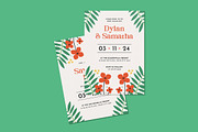 Gremine Floral Wedding Invitation, an Invitation Template by iDoodle Studio (Thumbnail 4 of 4)