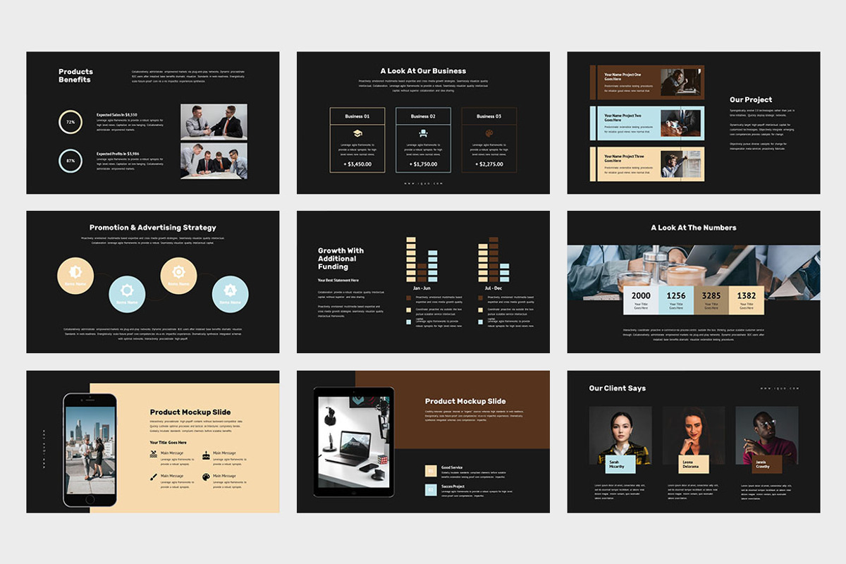 Iquo : Multipurposes Google Slides, a Presentation Template by Punkl Camp (Photo 8 of 9)