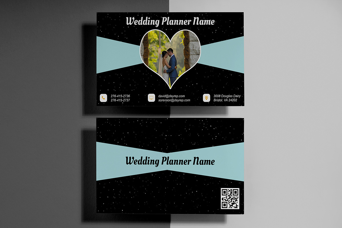 Wedding Planner Business Card Card preview 2