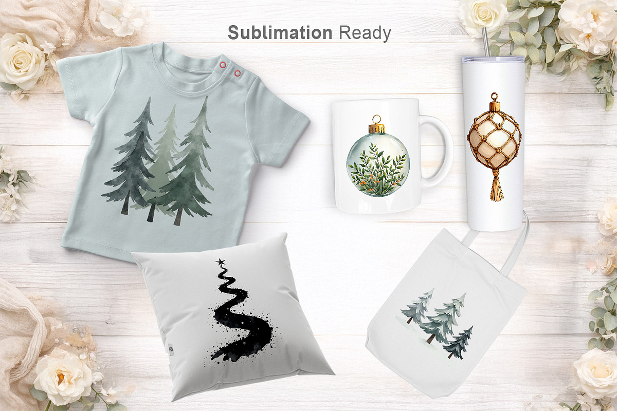 Modern Minimalist Christmas Clipart, an Illustration by Artnoy (Photo 5 of 8)