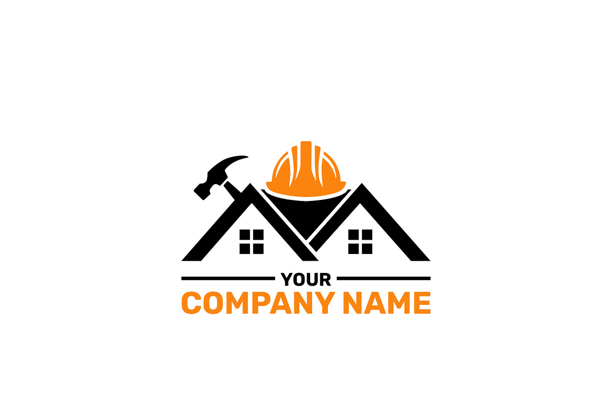 Modern Construction Company Logo, a Branding & Logo Template by HueNestify (Photo 1 of 3)