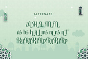 Ramadanish - Arabic Font Style, a Serif Font by agnyhasyastudio (Thumbnail 6 of 9)