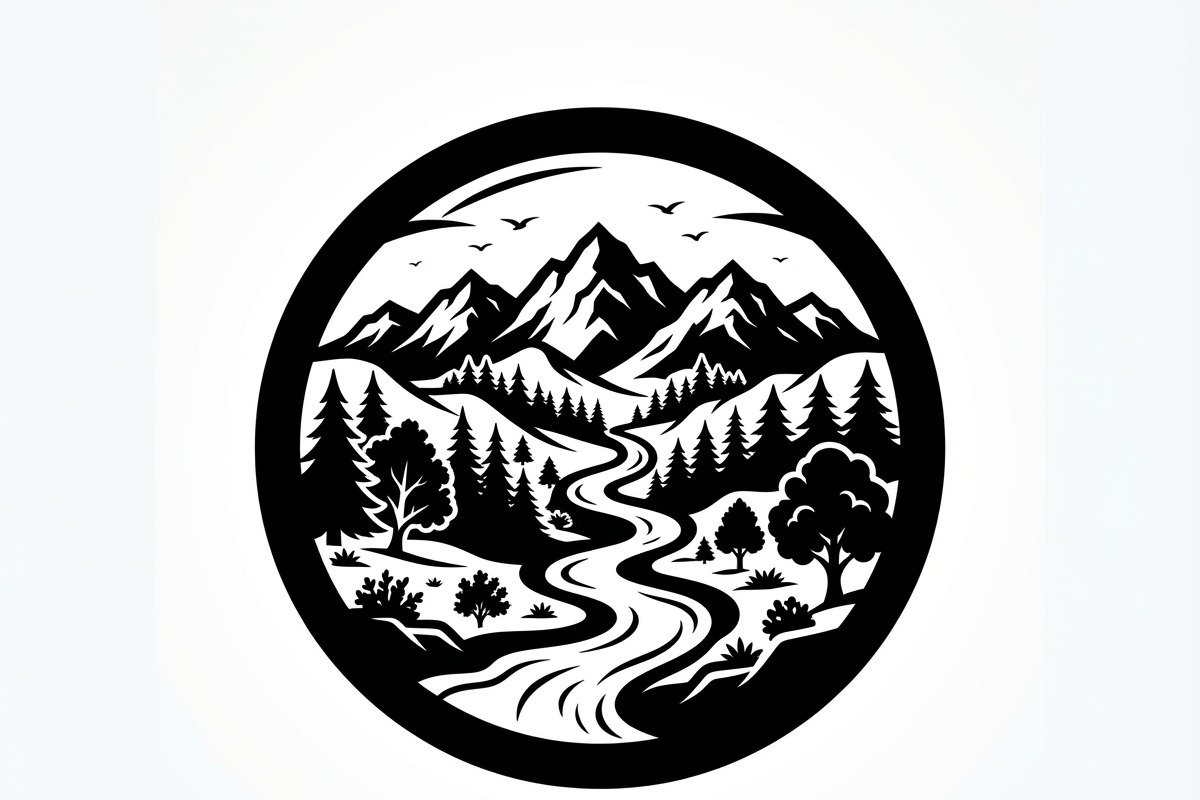 60 Eco Globe Landscape Silhouette, a Technology Illustration by Amazin_art (Photo 8 of 25)