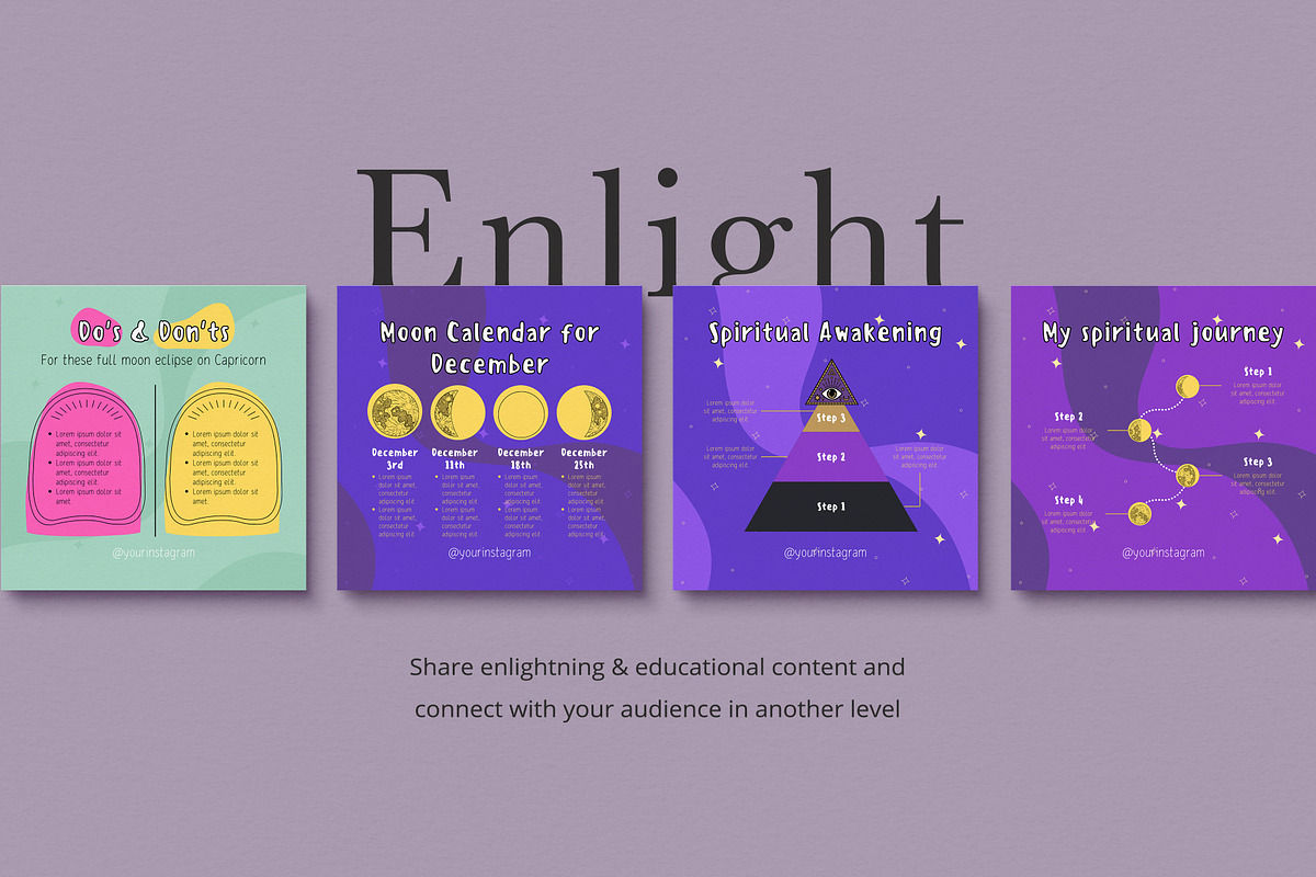 Mystic Coach Instagram Templates, a Social Media Template by Sakura Digitals (Photo 4 of 6)