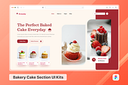 Kreamby Bakery Cake Service Section, an UI Kit Template by SquidPixey (Thumbnail 1 of 3)