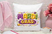 Faux Yarn Mardi Gras Png Crochet Png, an Illustration by DreamPrint404 (Thumbnail 6 of 6)