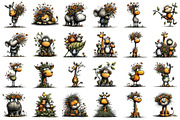 Spring Safari Whimsical Clipart, an Animal Illustration by designcity5 (Thumbnail 2 of 5)