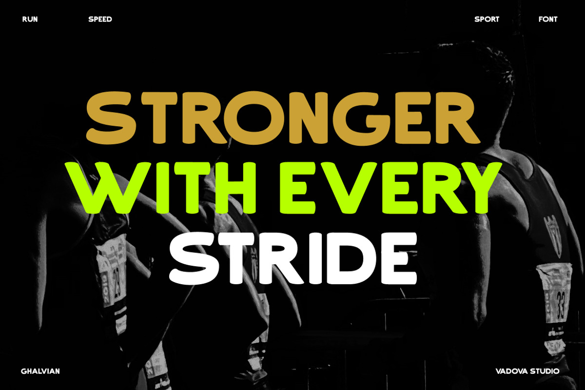 Ghalvian – Playful Bold Rounded Sans, a Sans Serif Font by Vadovastd (Photo 4 of 11)