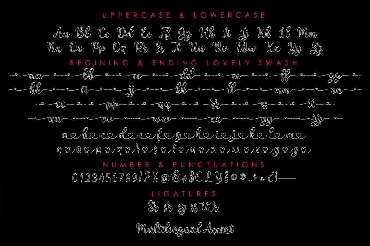 Monolove | Lovely Calligraphy, a Script Font by Almeera Std (Photo 3 of 8)
