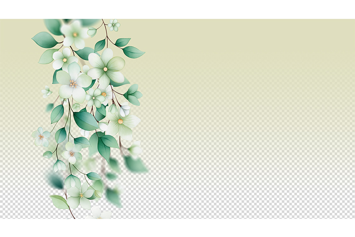 Floral Watercolor Clipart, a Decorative Illustration by BazziBa♥ (Photo 8 of 12)