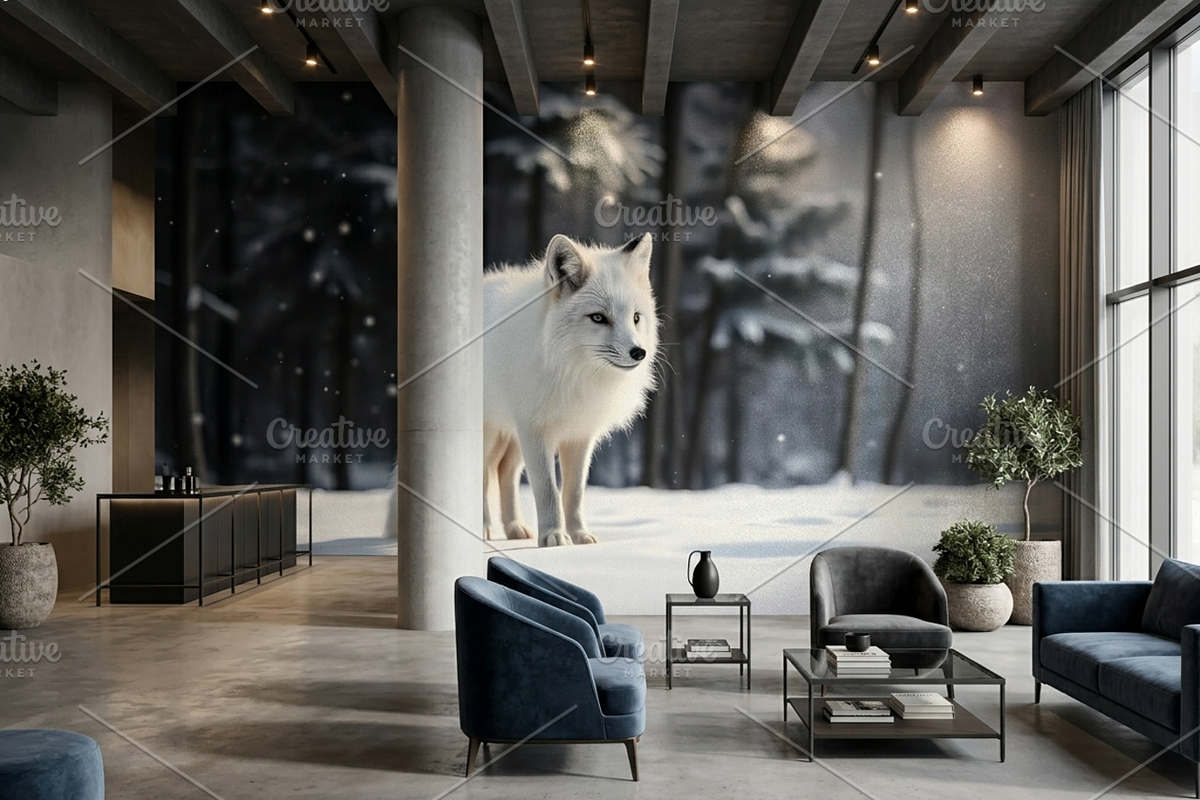 Arctic Fox in Winter Snow Photo, an Animal Photo by Aura Canyon HQ (Photo 2 of 6)