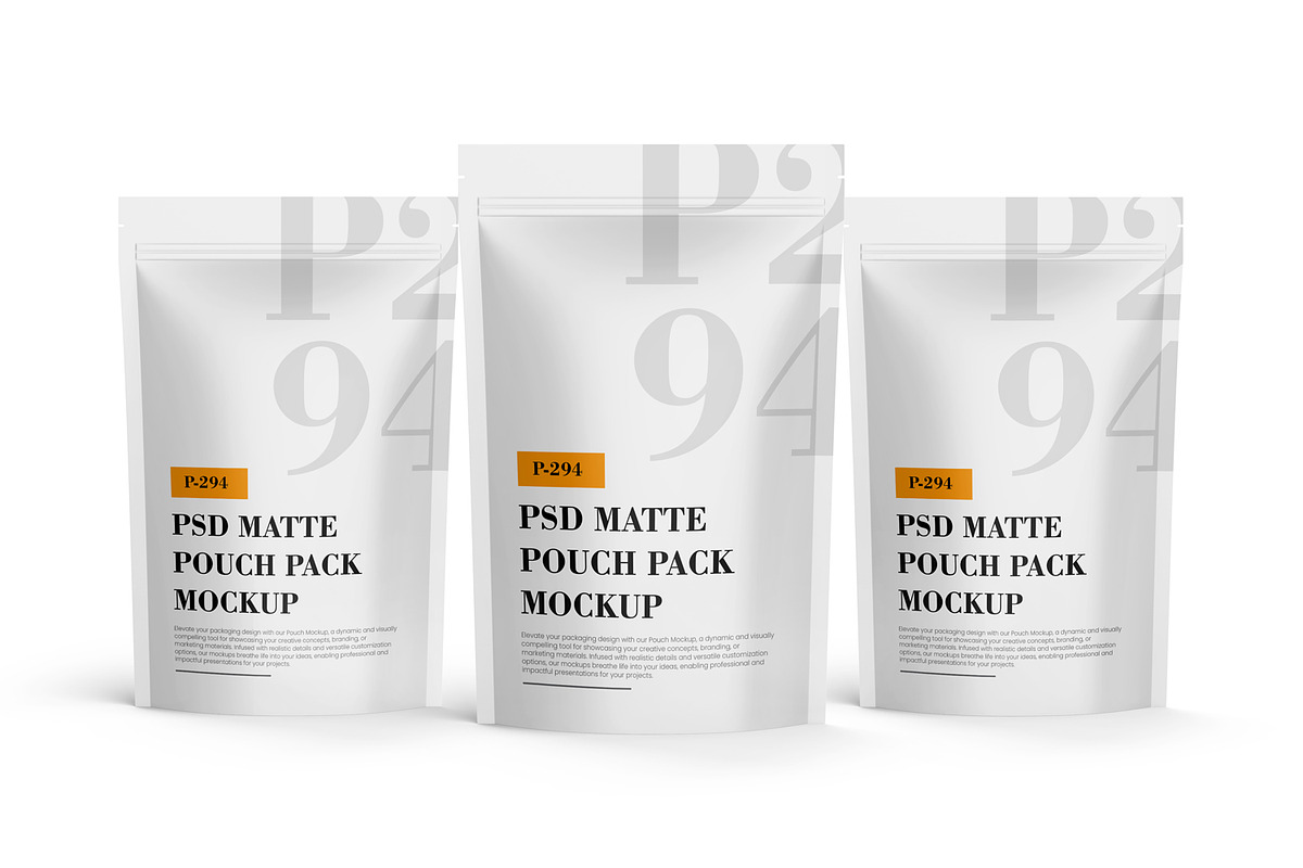 PSD Matte Pouch Mockup, a Packaging Mockup by Ram Studio LLC (Photo 10 of 13)
