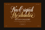 Nestin Elegant Script Font, a Script Font by Graphicxell (Thumbnail 2 of 8)